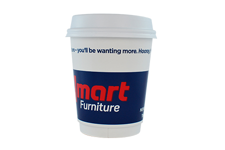 coffee cup advertising amart furniture campaign cup side view
