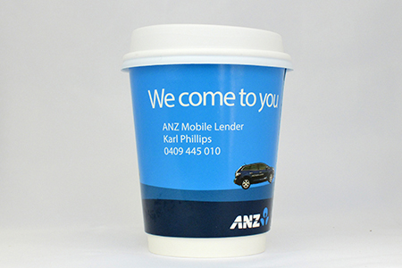 coffee cup advertising anz campaign cup front view