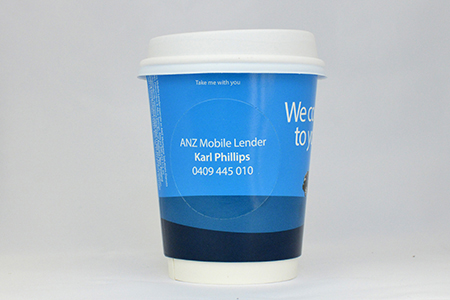 coffee cup advertising anz campaign cup back view