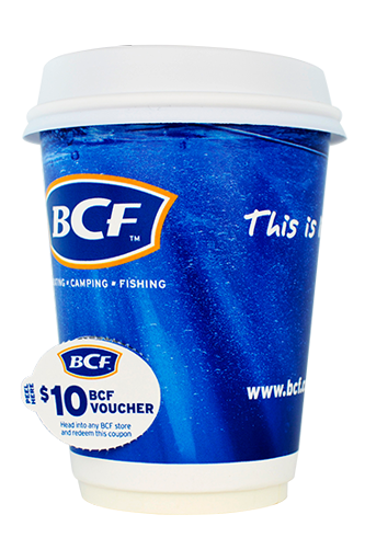 coffee cup advertising bcf campaign cup