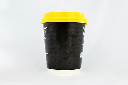 coffee cup advertising SAP campaign cup side view