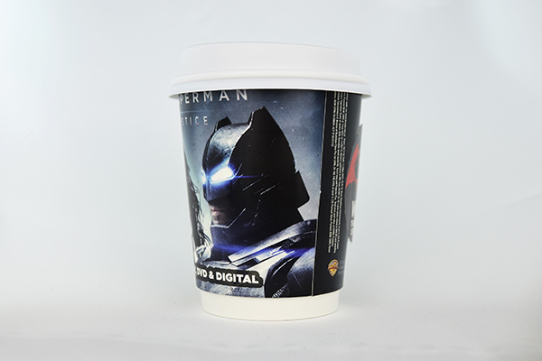 coffee cup advertising village roadshow bvs campaign cup side view
